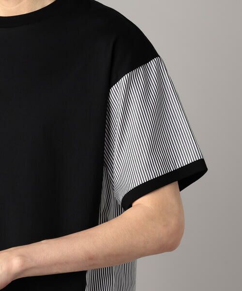 COMME CA MEN / コムサ・メン Tシャツ | ストライプ切替 Tシャツ | 詳細8