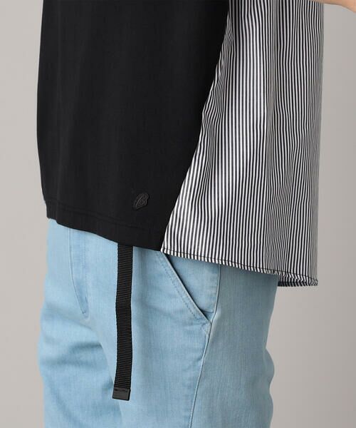 COMME CA MEN / コムサ・メン Tシャツ | ストライプ切替 Tシャツ | 詳細9
