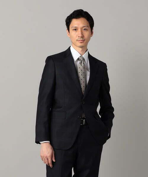 COMME CA MEN/コムサ・メン 【セットアップ対応】尾州産 IL PRINCIPE タータンチェック ジャケット ブラック M COMME CA MEN/コムサ・メン 【セットアップ対応】尾州産 IL PRINCIPE タータンチェック ジャケット ブラック M