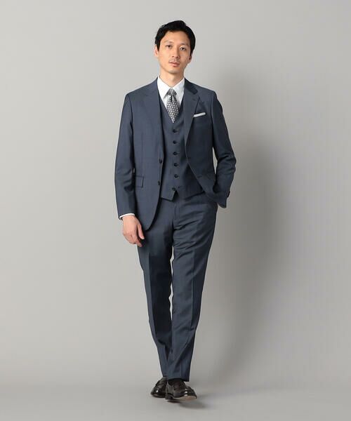 COMME CA MEN / コムサ・メン セットアップ | 【セットアップ対応】チェルッティ プレステージ super130's ウールギャバ ジャケット | 詳細1