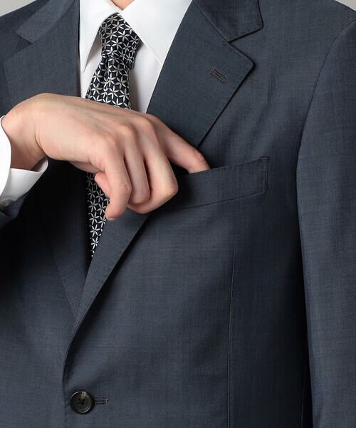 COMME CA MEN / コムサ・メン セットアップ | 【セットアップ対応】チェルッティ プレステージ super130's ウールギャバ ジャケット | 詳細14