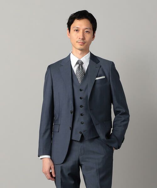 COMME CA MEN / コムサ・メン セットアップ | 【セットアップ対応】チェルッティ プレステージ super130's ウールギャバ ジャケット | 詳細6