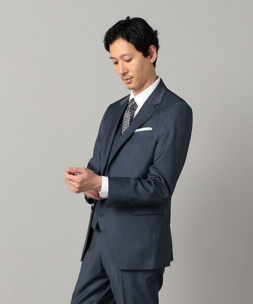 COMME CA MEN / コムサ・メン セットアップ | 【セットアップ対応】チェルッティ プレステージ super130's ウールギャバ ジャケット | 詳細7