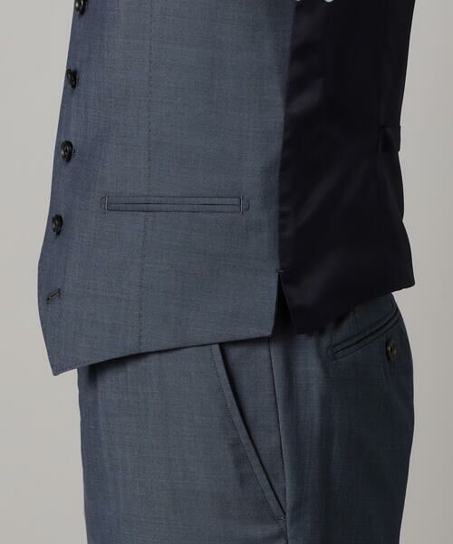 COMME CA MEN / コムサ・メン セットアップ | 【セットアップ対応】チェルッティ プレステージ super130's ウールギャバ ベスト | 詳細9