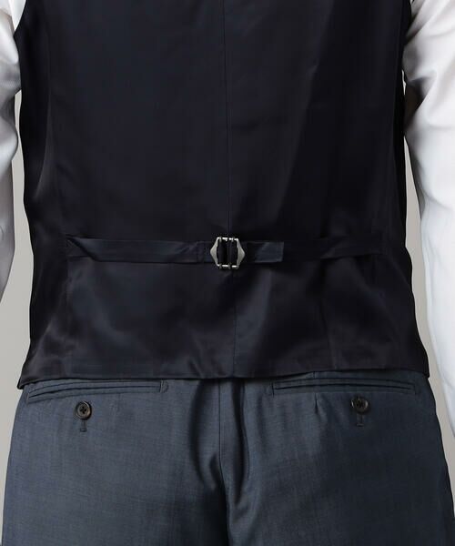 COMME CA MEN / コムサ・メン セットアップ | 【セットアップ対応】チェルッティ プレステージ super130's ウールギャバ ベスト | 詳細10