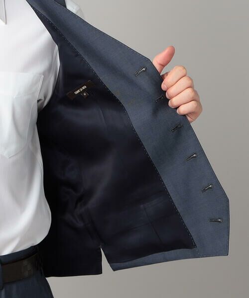 COMME CA MEN / コムサ・メン セットアップ | 【セットアップ対応】チェルッティ プレステージ super130's ウールギャバ ベスト | 詳細11