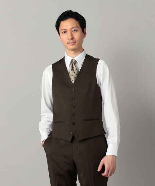 COMME CA MEN / コムサ・メン セットアップ | 【セットアップ対応】チェルッティ プレステージ super130's ウールギャバ ベスト | 詳細14