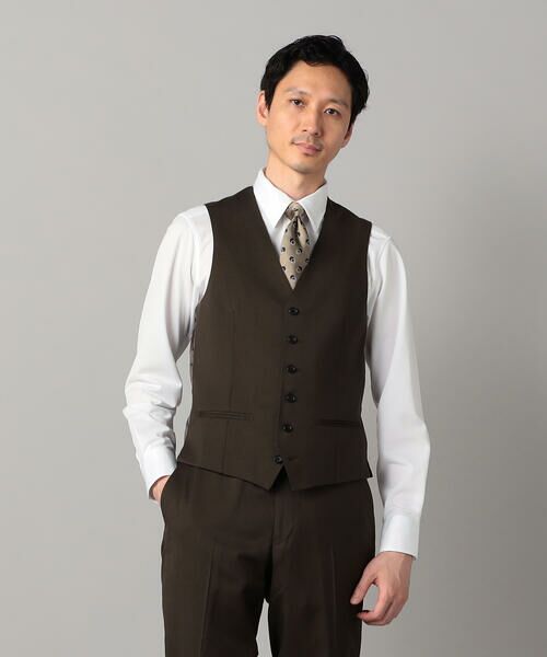 COMME CA MEN / コムサ・メン セットアップ | 【セットアップ対応】チェルッティ プレステージ super130's ウールギャバ ベスト | 詳細15