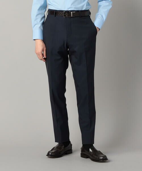 COMME CA MEN / コムサ・メン セットアップ | 【セットアップ対応】尾州産 ポリエステルストレッチ ドビー スラックス(ネイビー)