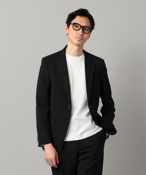 COMME CA MEN / コムサ・メン セットアップ | 【セットアップ対応】尾州産 ポリエステルストレッチ ドビー ジャケット(ブラック)