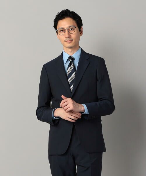 COMME CA MEN / コムサ・メン セットアップ | 【セットアップ対応】尾州産 ポリエステルストレッチ ドビー ジャケット(ネイビー)