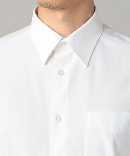 COMME CA MEN / コムサ・メン シャツ・ブラウス | 福井産 吸水速乾 2WAY ホワイトドビー シャツ | 詳細7