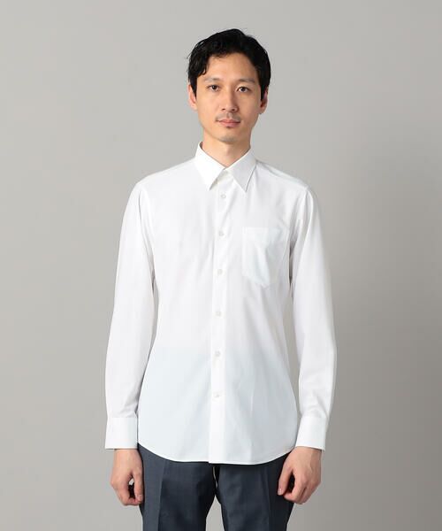 COMME CA MEN / コムサ・メン シャツ・ブラウス | 福井産 吸水速乾 2WAY ホワイトドビー シャツ | 詳細4