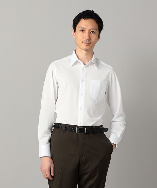 COMME CA MEN / コムサ・メン シャツ・ブラウス | 福井産 吸水速乾 2WAY ホワイトドビー シャツ | 詳細14