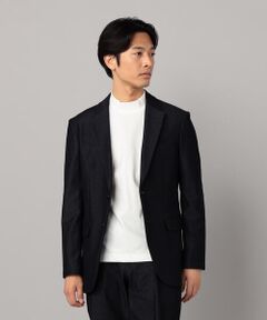 COMME CA MEN / コムサ・メン Gジャン・デニムジャケット | 【セットアップ対応】2WAY デニムルックジャージー ジャケット