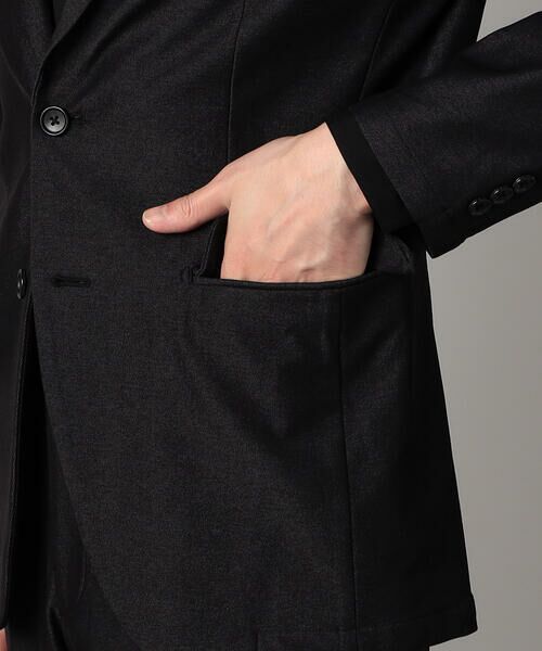 COMME CA MEN / コムサ・メン Gジャン・デニムジャケット | 【セットアップ対応】2WAY デニムルックジャージー ジャケット | 詳細13