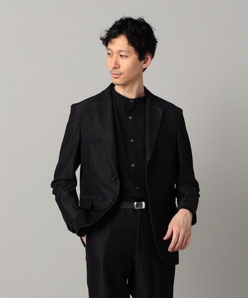 COMME CA MEN / コムサ・メン Gジャン・デニムジャケット | 【セットアップ対応】2WAY デニムルックジャージー ジャケット | 詳細4