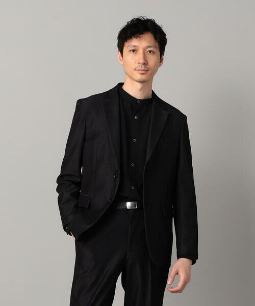 COMME CA MEN / コムサ・メン Gジャン・デニムジャケット | 【セットアップ対応】2WAY デニムルックジャージー ジャケット | 詳細5