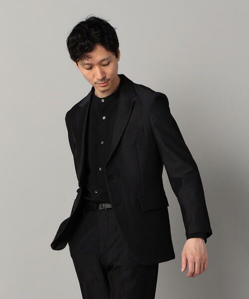 COMME CA MEN / コムサ・メン Gジャン・デニムジャケット | 【セットアップ対応】2WAY デニムルックジャージー ジャケット | 詳細6