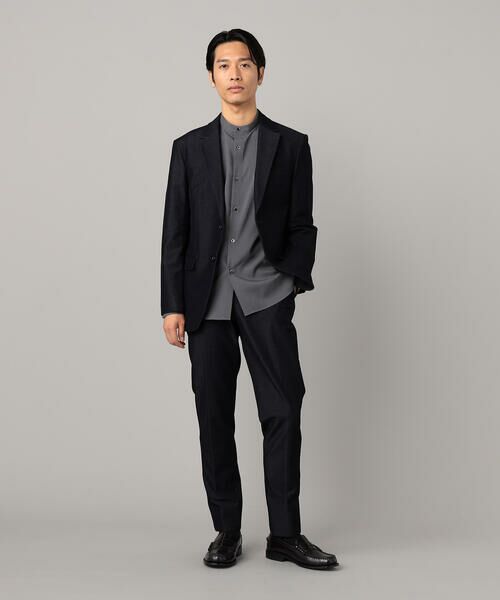 COMME CA MEN / コムサ・メン Gジャン・デニムジャケット | 【セットアップ対応】2WAY デニムルックジャージー ジャケット | 詳細20