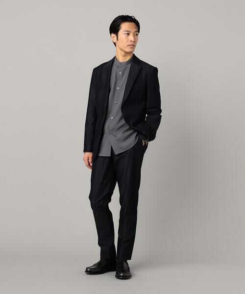 COMME CA MEN / コムサ・メン Gジャン・デニムジャケット | 【セットアップ対応】2WAY デニムルックジャージー ジャケット | 詳細21