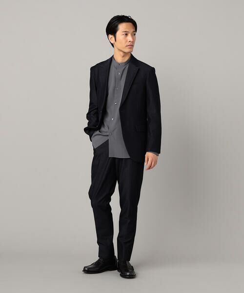 COMME CA MEN / コムサ・メン Gジャン・デニムジャケット | 【セットアップ対応】2WAY デニムルックジャージー ジャケット | 詳細22