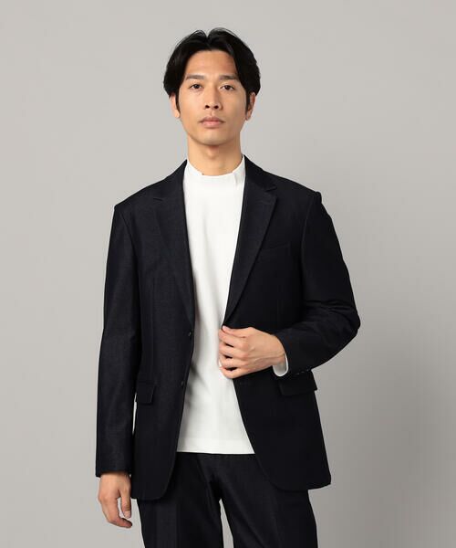 COMME CA MEN / コムサ・メン Gジャン・デニムジャケット | 【セットアップ対応】2WAY デニムルックジャージー ジャケット | 詳細23