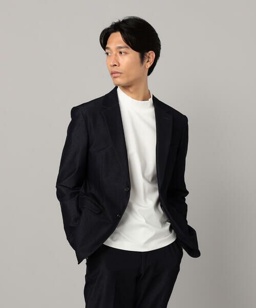 COMME CA MEN / コムサ・メン Gジャン・デニムジャケット | 【セットアップ対応】2WAY デニムルックジャージー ジャケット | 詳細24