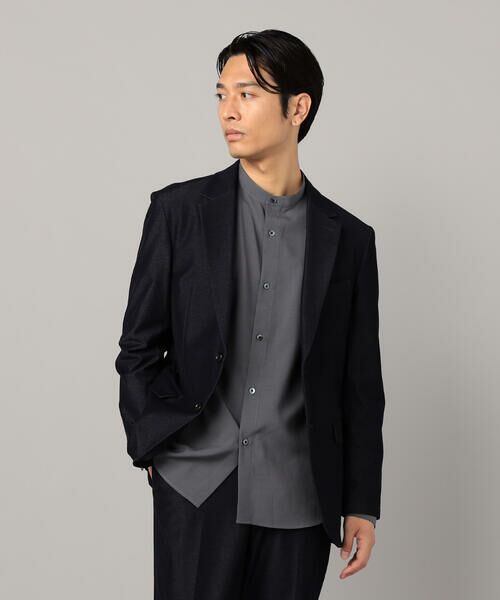 COMME CA MEN / コムサ・メン Gジャン・デニムジャケット | 【セットアップ対応】2WAY デニムルックジャージー ジャケット | 詳細25