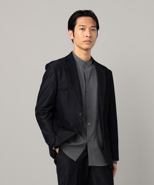 COMME CA MEN / コムサ・メン Gジャン・デニムジャケット | 【セットアップ対応】2WAY デニムルックジャージー ジャケット | 詳細27