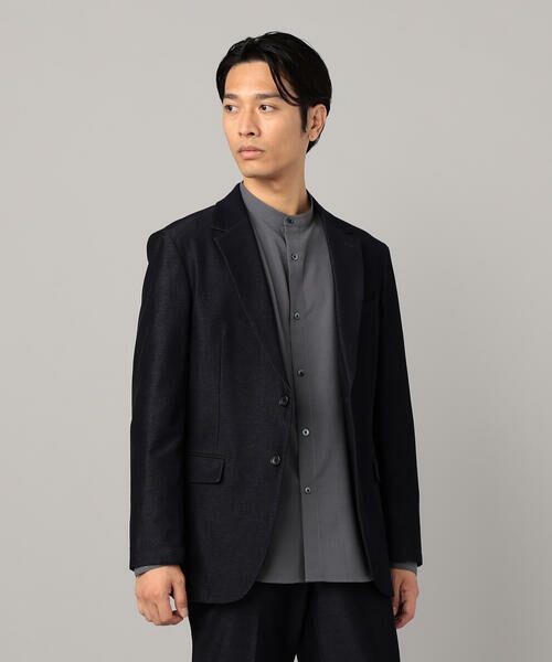 COMME CA MEN / コムサ・メン Gジャン・デニムジャケット | 【セットアップ対応】2WAY デニムルックジャージー ジャケット | 詳細28