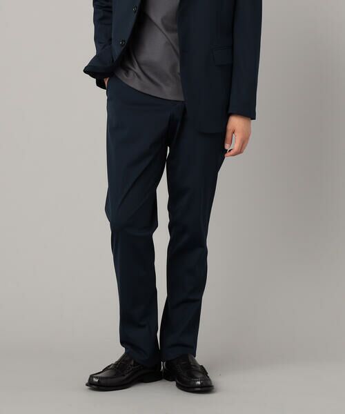 COMME CA MEN / コムサ・メン スラックス・ドレスパンツ | 【セットアップ対応】福井産 ナイロントリコットジャージー テーパードパンツ(ネイビー)
