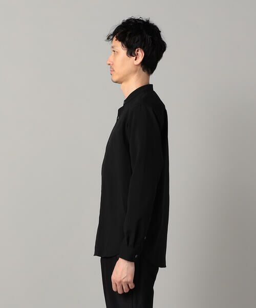 COMME CA MEN / コムサ・メン シャツ・ブラウス | ウールライク ノンアイロン ドライトロ バンドカラーシャツ | 詳細12