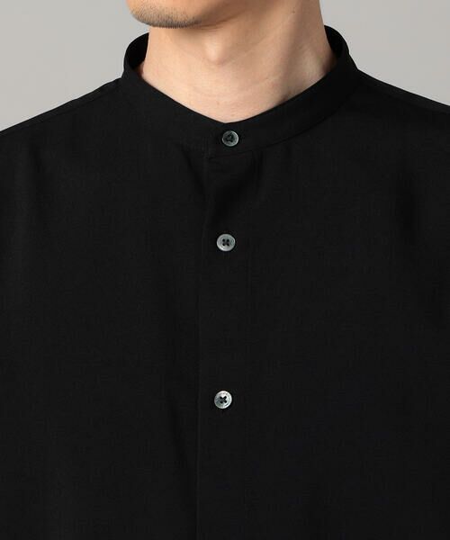COMME CA MEN / コムサ・メン シャツ・ブラウス | ウールライク ノンアイロン ドライトロ バンドカラーシャツ | 詳細14