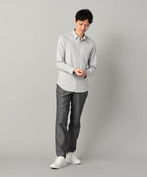 COMME CA MEN / コムサ・メン シャツ・ブラウス | 和歌山編み 千鳥柄ジャージー キーボードシャツ | 詳細1