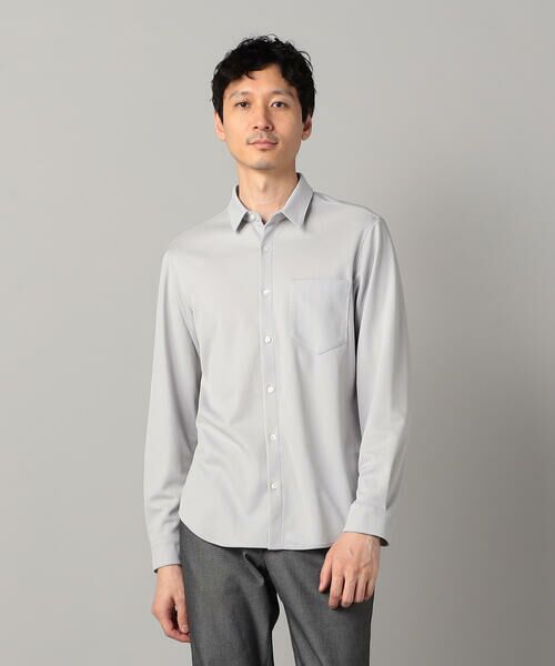 COMME CA MEN / コムサ・メン シャツ・ブラウス | 和歌山編み 千鳥柄ジャージー キーボードシャツ | 詳細4