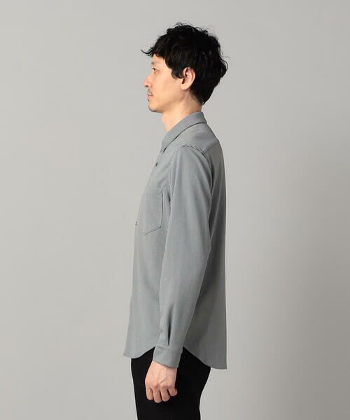 COMME CA MEN / コムサ・メン シャツ・ブラウス | 和歌山編み 千鳥柄ジャージー キーボードシャツ | 詳細11