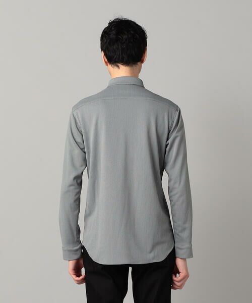 COMME CA MEN / コムサ・メン シャツ・ブラウス | 和歌山編み 千鳥柄ジャージー キーボードシャツ | 詳細12