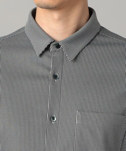 COMME CA MEN / コムサ・メン シャツ・ブラウス | 和歌山編み 千鳥柄ジャージー キーボードシャツ | 詳細13