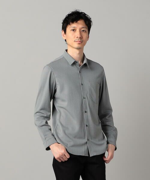 COMME CA MEN / コムサ・メン シャツ・ブラウス | 和歌山編み 千鳥柄ジャージー キーボードシャツ | 詳細8