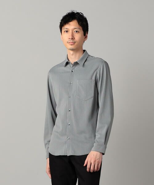 COMME CA MEN / コムサ・メン シャツ・ブラウス | 和歌山編み 千鳥柄ジャージー キーボードシャツ | 詳細9