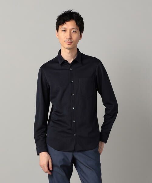 COMME CA MEN / コムサ・メン シャツ・ブラウス | 和歌山編み 千鳥柄ジャージー キーボードシャツ | 詳細20