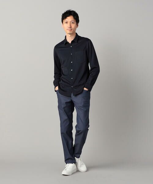 COMME CA MEN / コムサ・メン シャツ・ブラウス | 和歌山編み 千鳥柄ジャージー キーボードシャツ | 詳細18