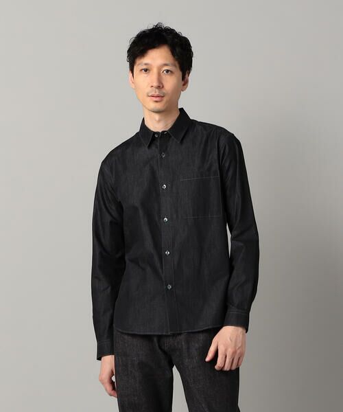 COMME CA MEN / コムサ・メン シャツ・ブラウス | 岡山産 反応染色コンパクトヤーン デニムシャツ | 詳細5