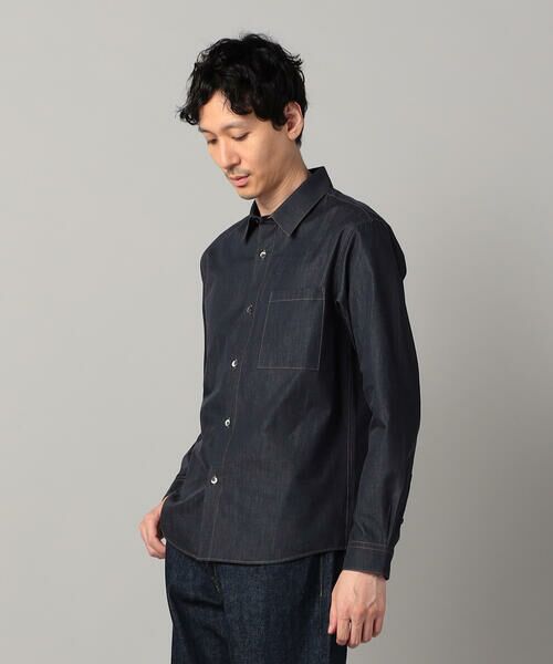 COMME CA MEN / コムサ・メン シャツ・ブラウス | 岡山産 反応染色コンパクトヤーン デニムシャツ | 詳細12