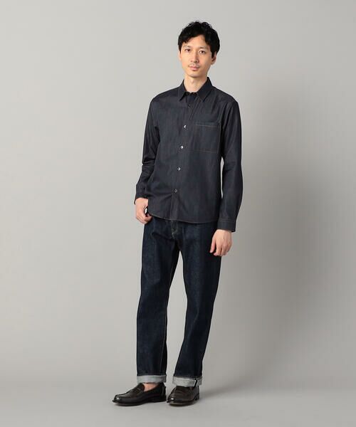 COMME CA MEN / コムサ・メン シャツ・ブラウス | 岡山産 反応染色コンパクトヤーン デニムシャツ | 詳細8
