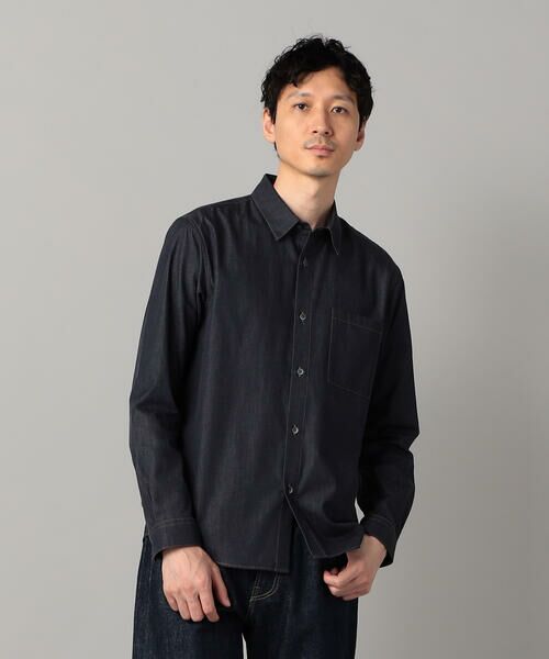 COMME CA MEN / コムサ・メン シャツ・ブラウス | 岡山産 反応染色コンパクトヤーン デニムシャツ | 詳細10