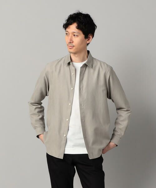 COMME CA MEN / コムサ・メン シャツ・ブラウス | ビーガンスエード　レギュラーカラーシャツ | 詳細4