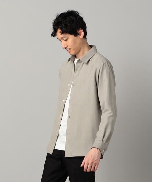 COMME CA MEN / コムサ・メン シャツ・ブラウス | ビーガンスエード　レギュラーカラーシャツ | 詳細5