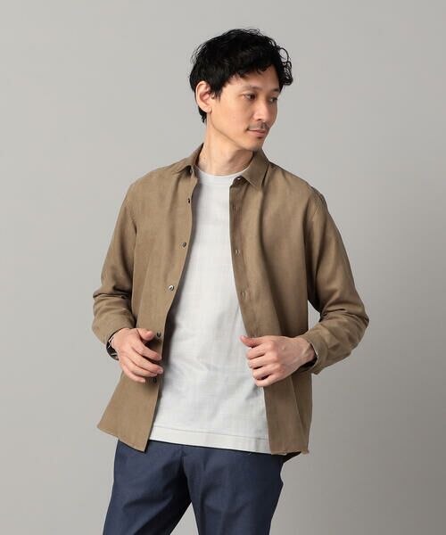 COMME CA MEN / コムサ・メン シャツ・ブラウス | ビーガンスエード　レギュラーカラーシャツ | 詳細13